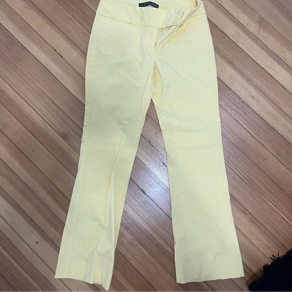 Yellow The limited pants boot leg cut